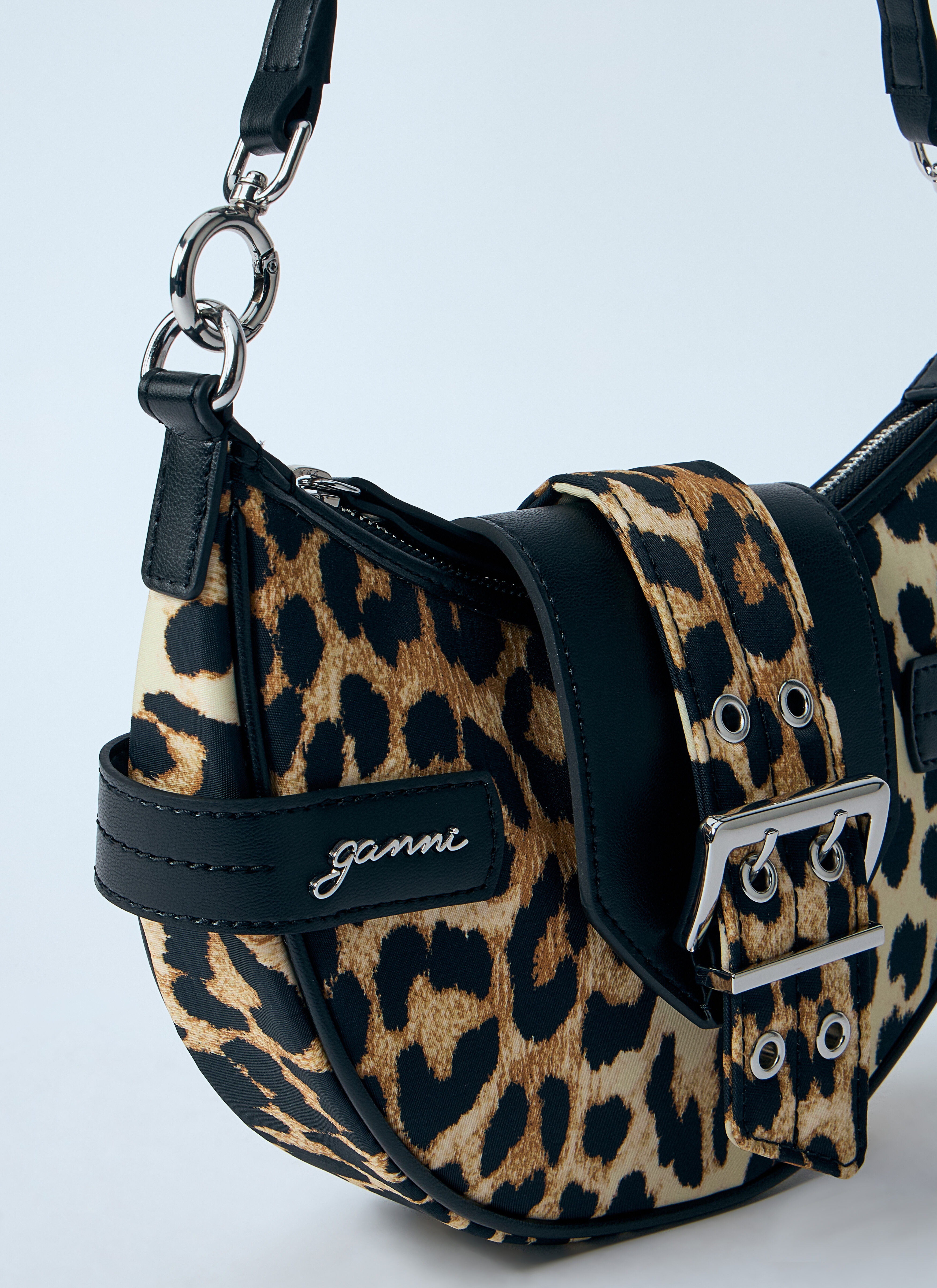 Small Leopard Bucky Crossbody Bag - 4