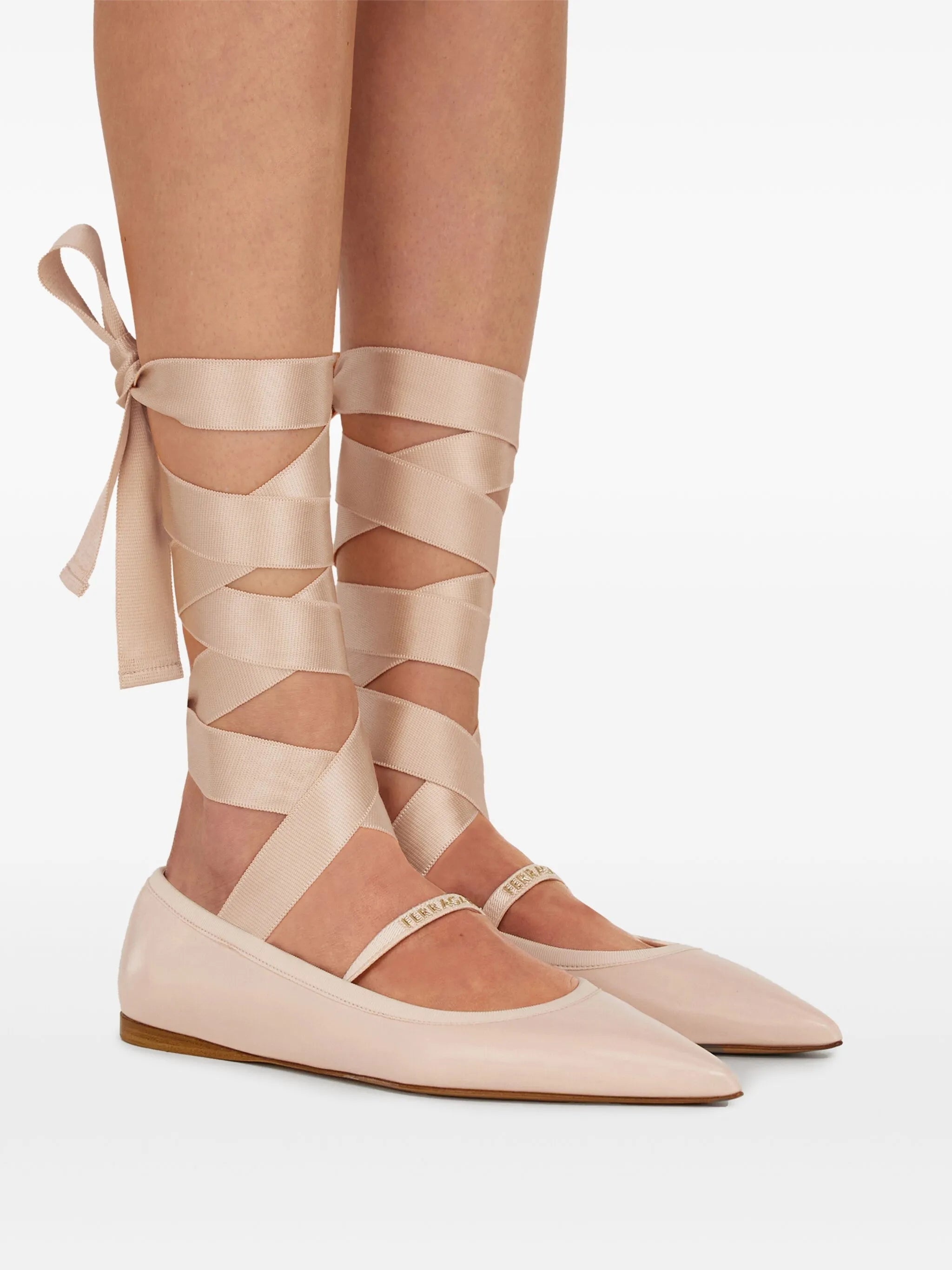 Leather Ballerina Shoes - 3