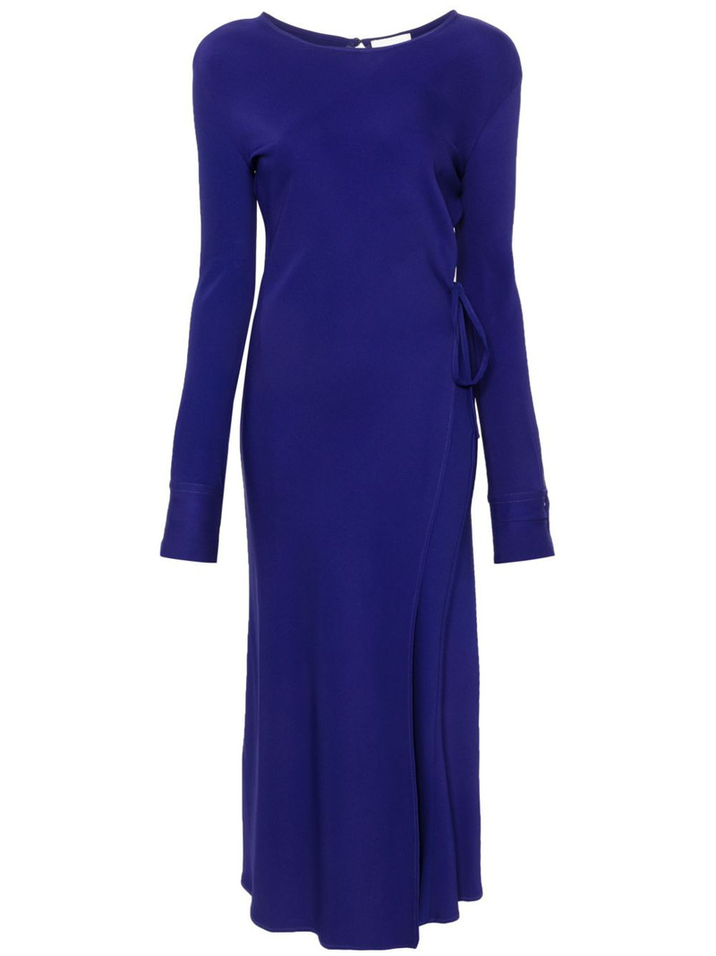 long-sleeve maxi wrap dress 1