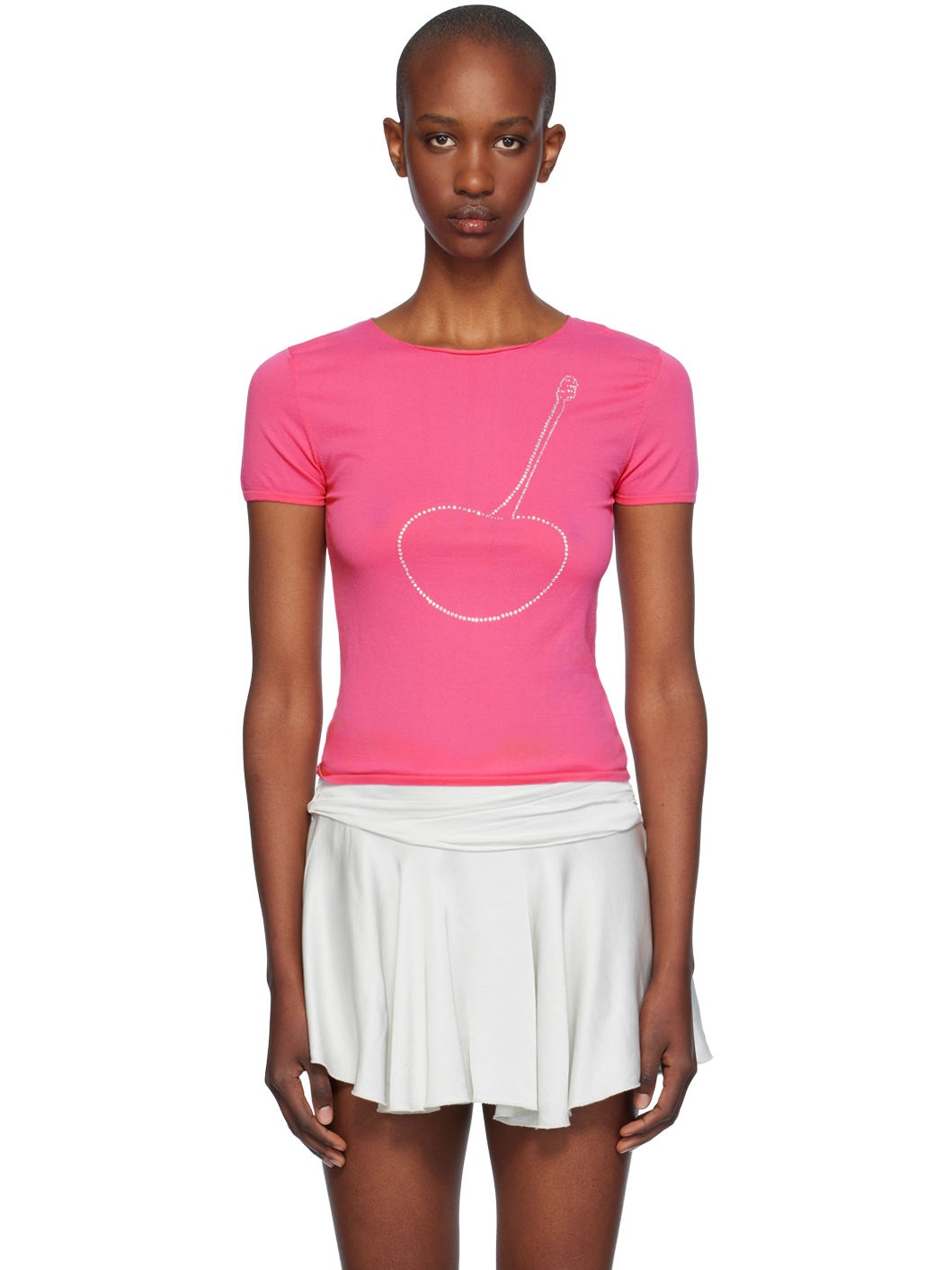 Pink Cherry Shinny T-shirt - 1