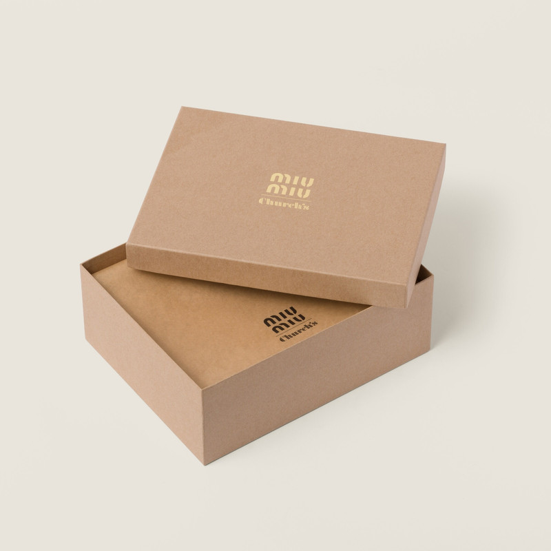 Church's X Miu Miu Brushed Leather Double Monk Brogue Shoes 6