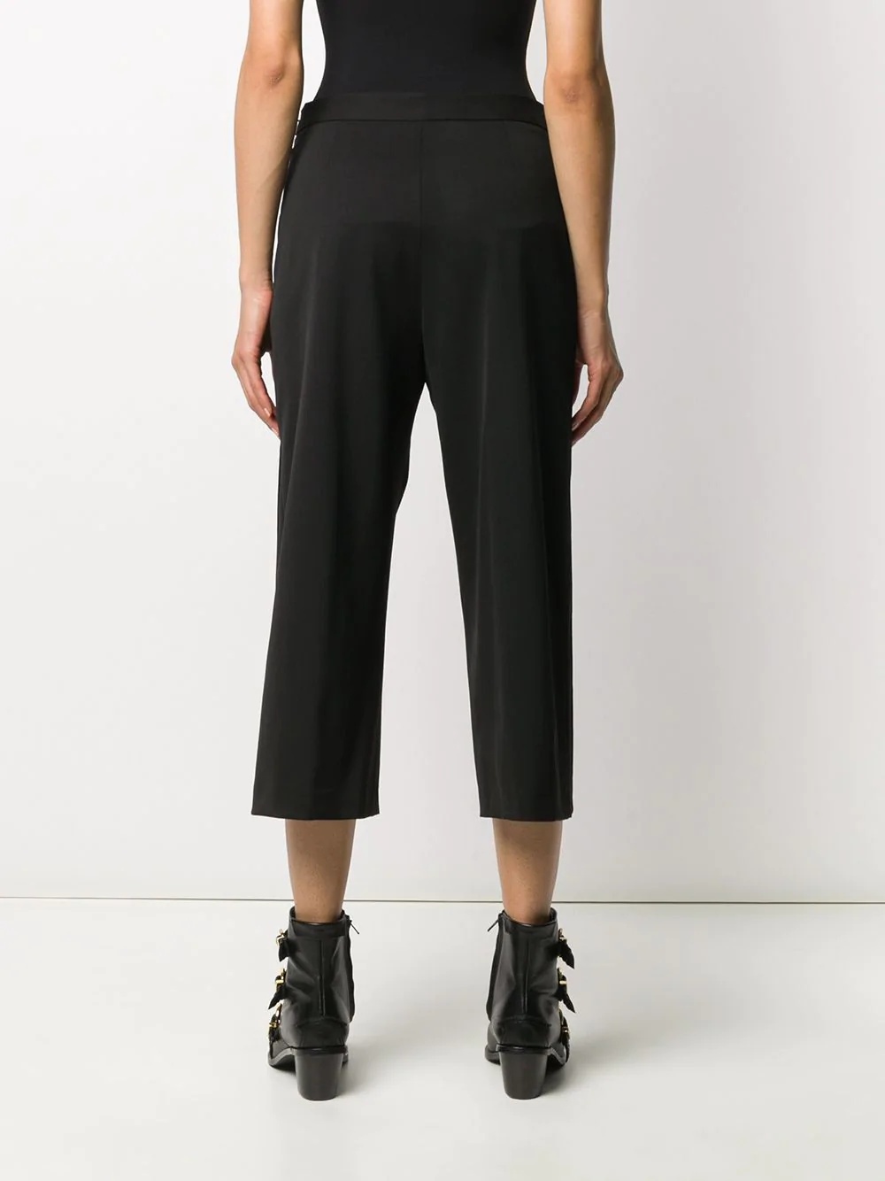 Medusa button cropped trousers - 4