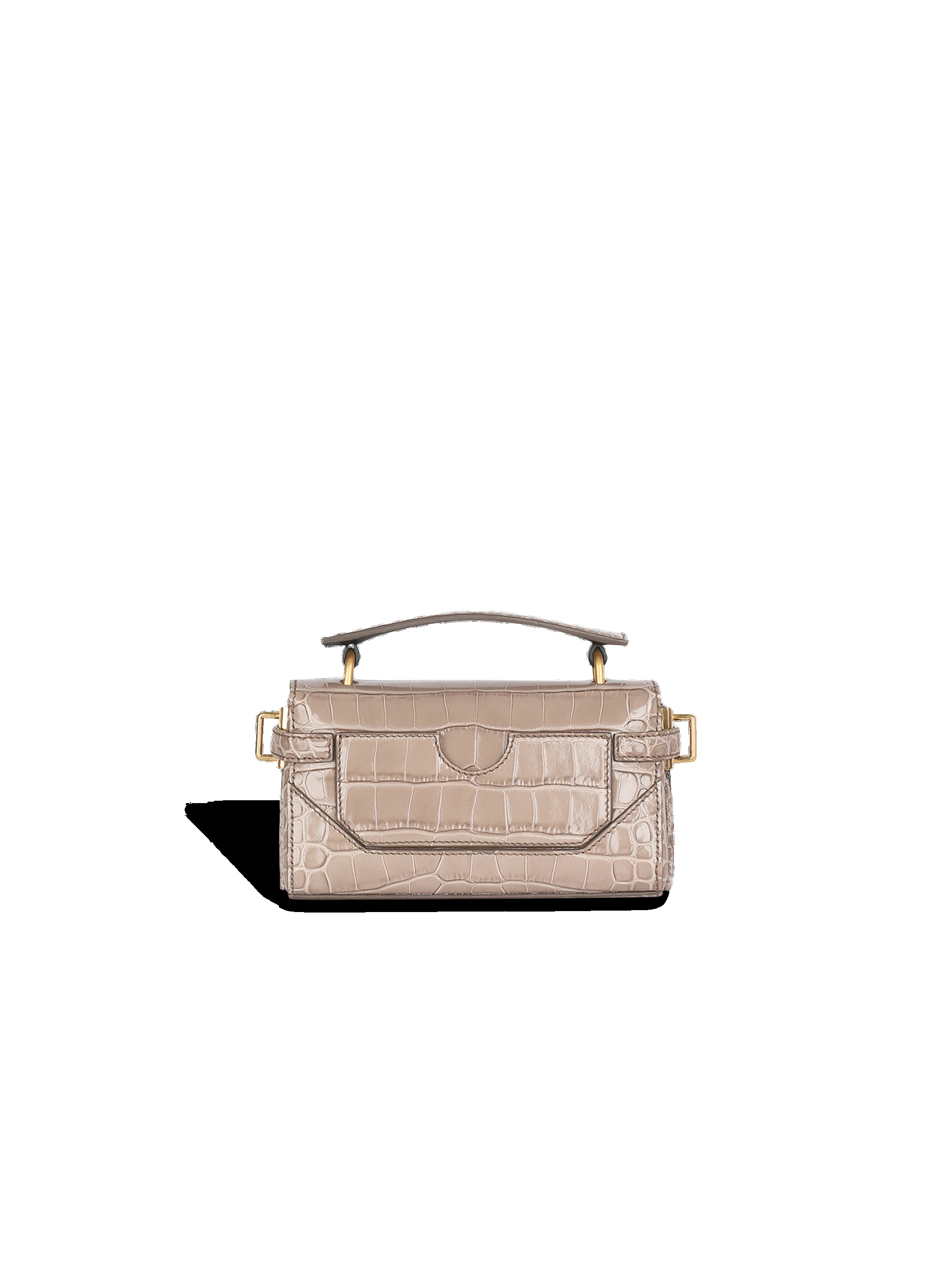 Crocodile-embossed leather B-Buzz 19 bag - 4