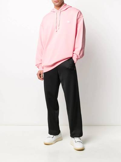 Acne Studios face-patch oversized hoodie outlook