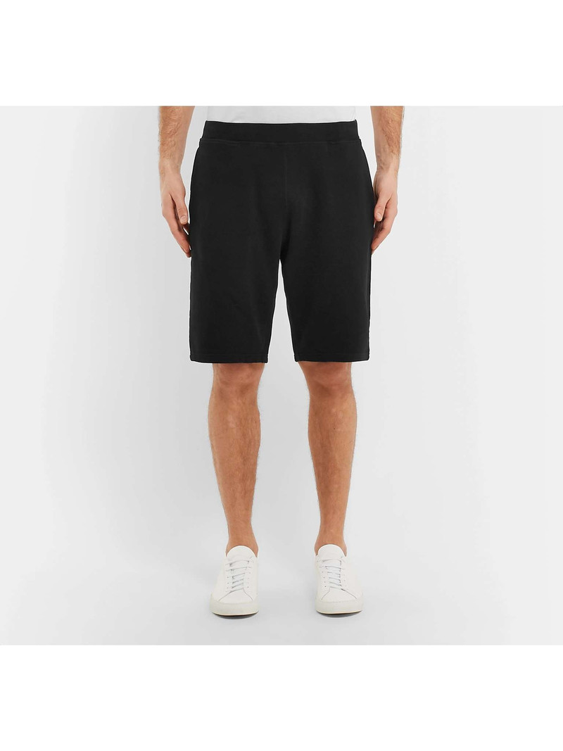 Brushed Loopback Cotton-Jersey Shorts 4