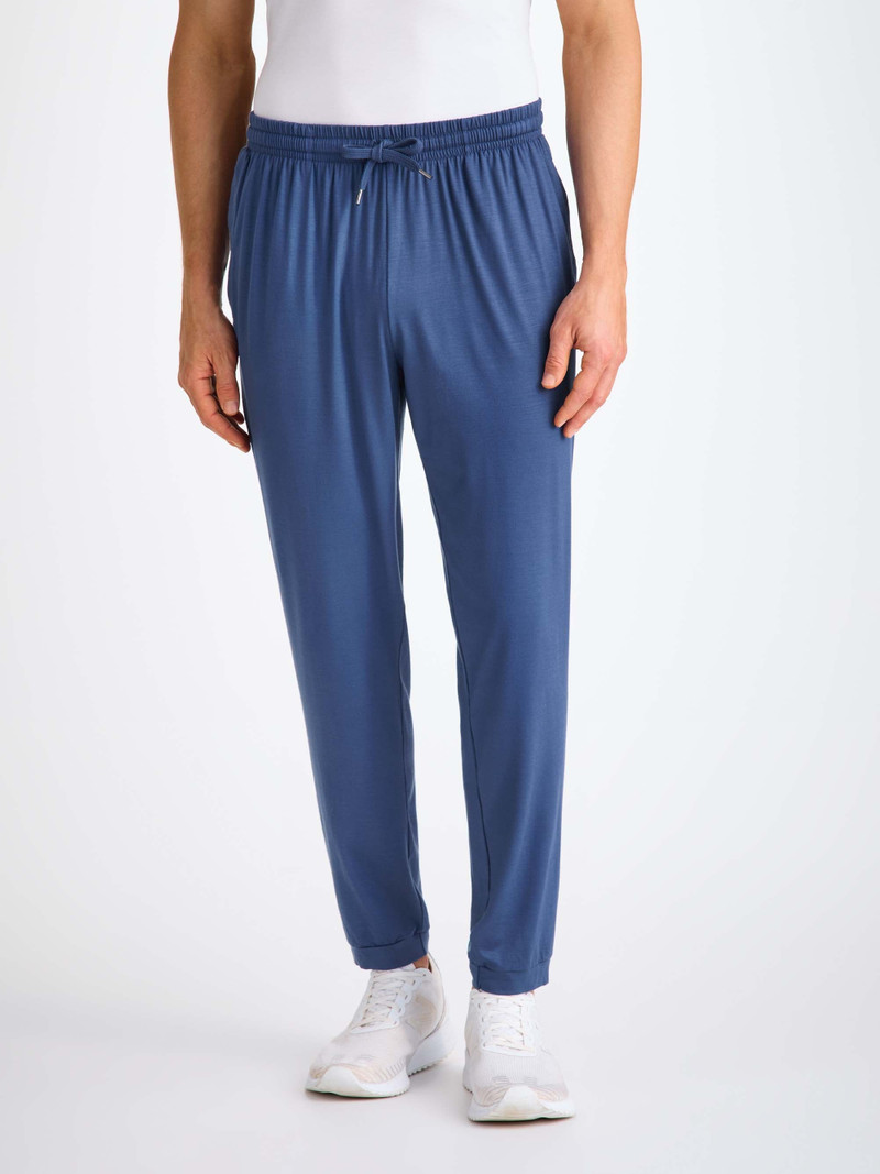 Men's Track Pants Basel Micro Modal Stretch Sapphire 1