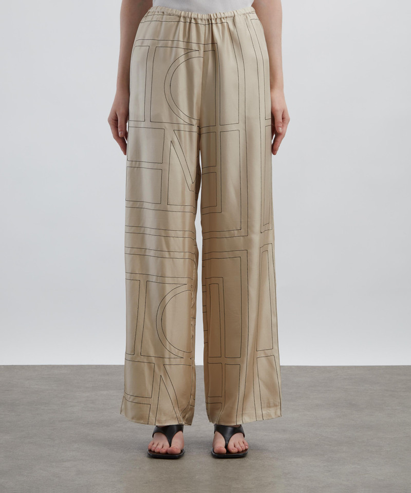 Totême Monogram Silk Pyjama Trousers outlook