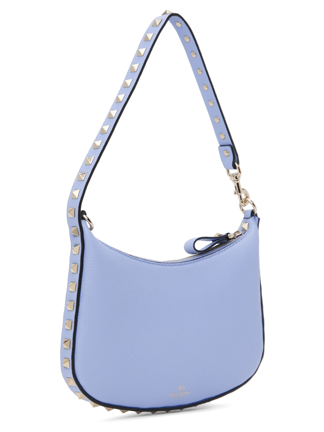 Blue Mini Rockstud Shoulder Bag - 3