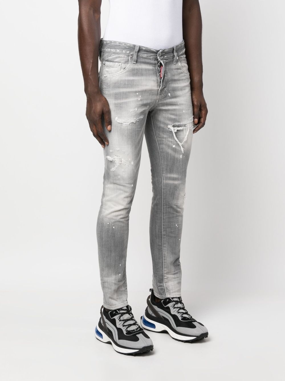 Skater distressed ripped jeans - 3