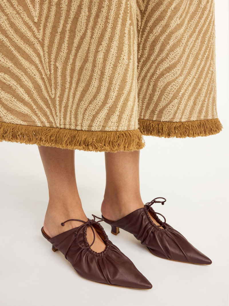 BY MALENE BIRGER Masey leather mules outlook