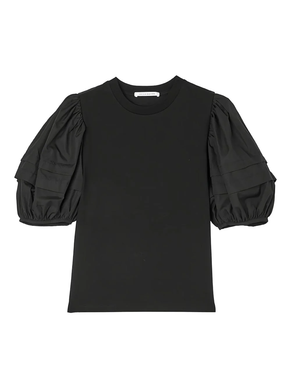puff-sleeve T-shirt - 1
