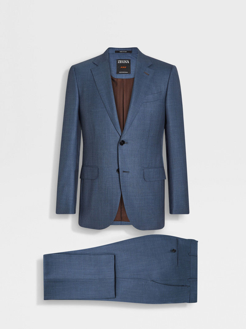 ZEGNA DARK AVIO BLUE CENTOVENTIMILA WOOL SUIT outlook