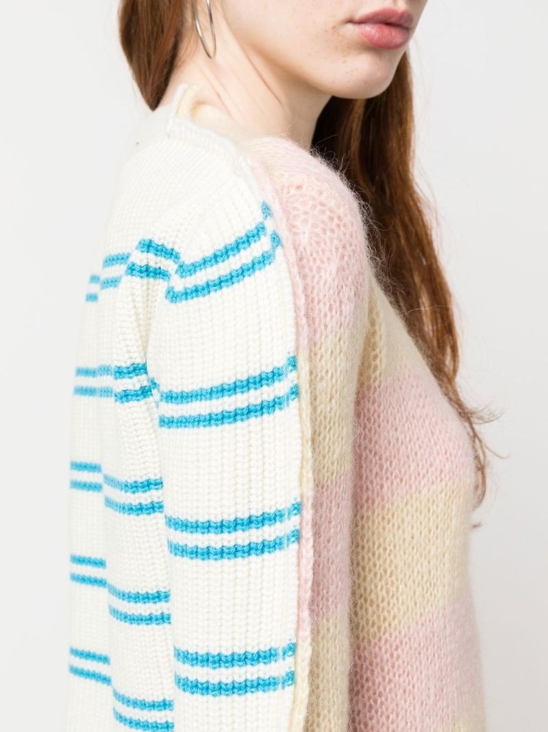 stripe-pattern cardigan - 5