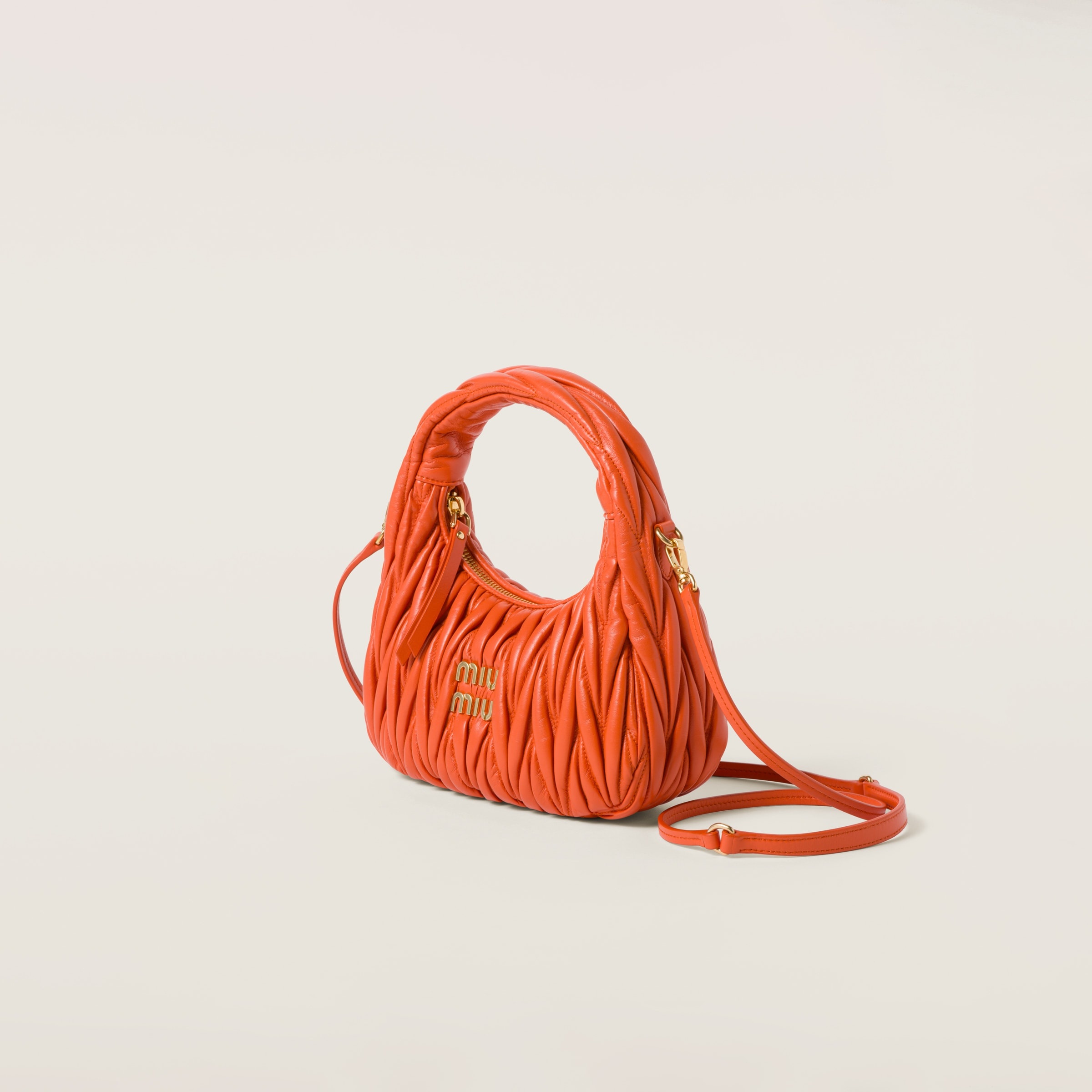 Wander matelassé nappa leather hobo bag - 2