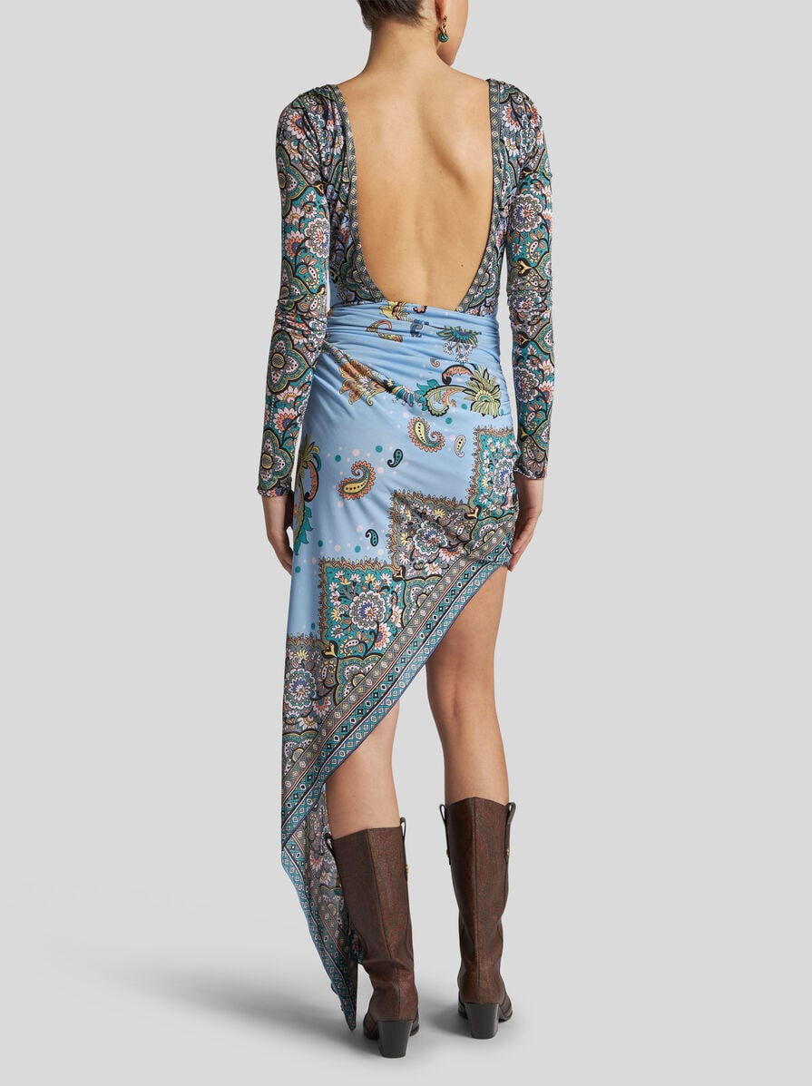 ASYMMETRIC DRESS WITH PRINT - 4