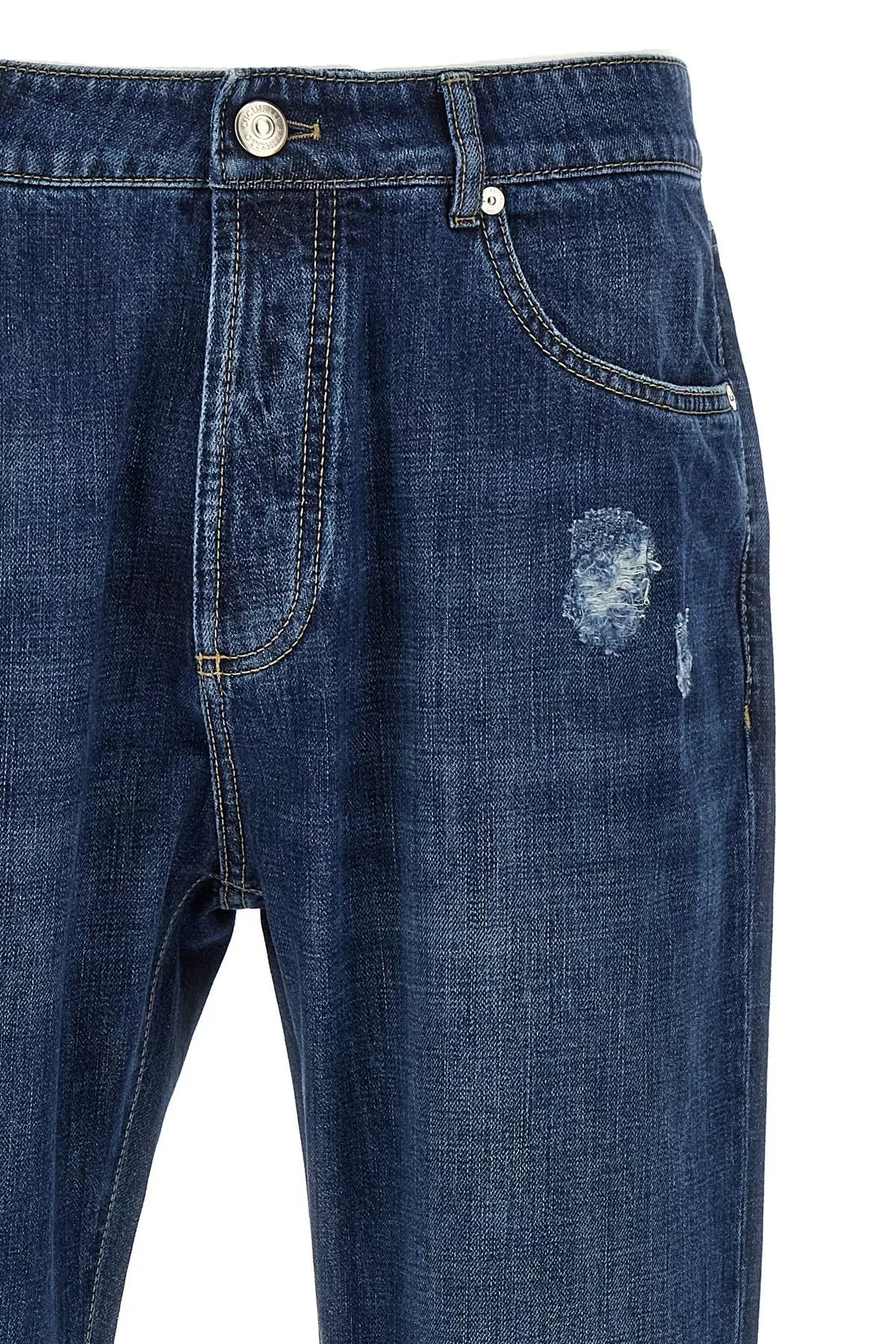 Brunello Cucinelli Men Used Effect Jeans - 4