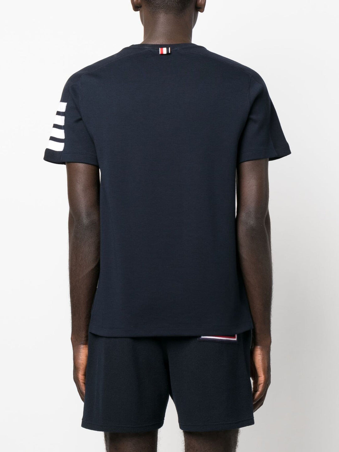Short Sleeve Tee With 4 Bar Stripe - 4
