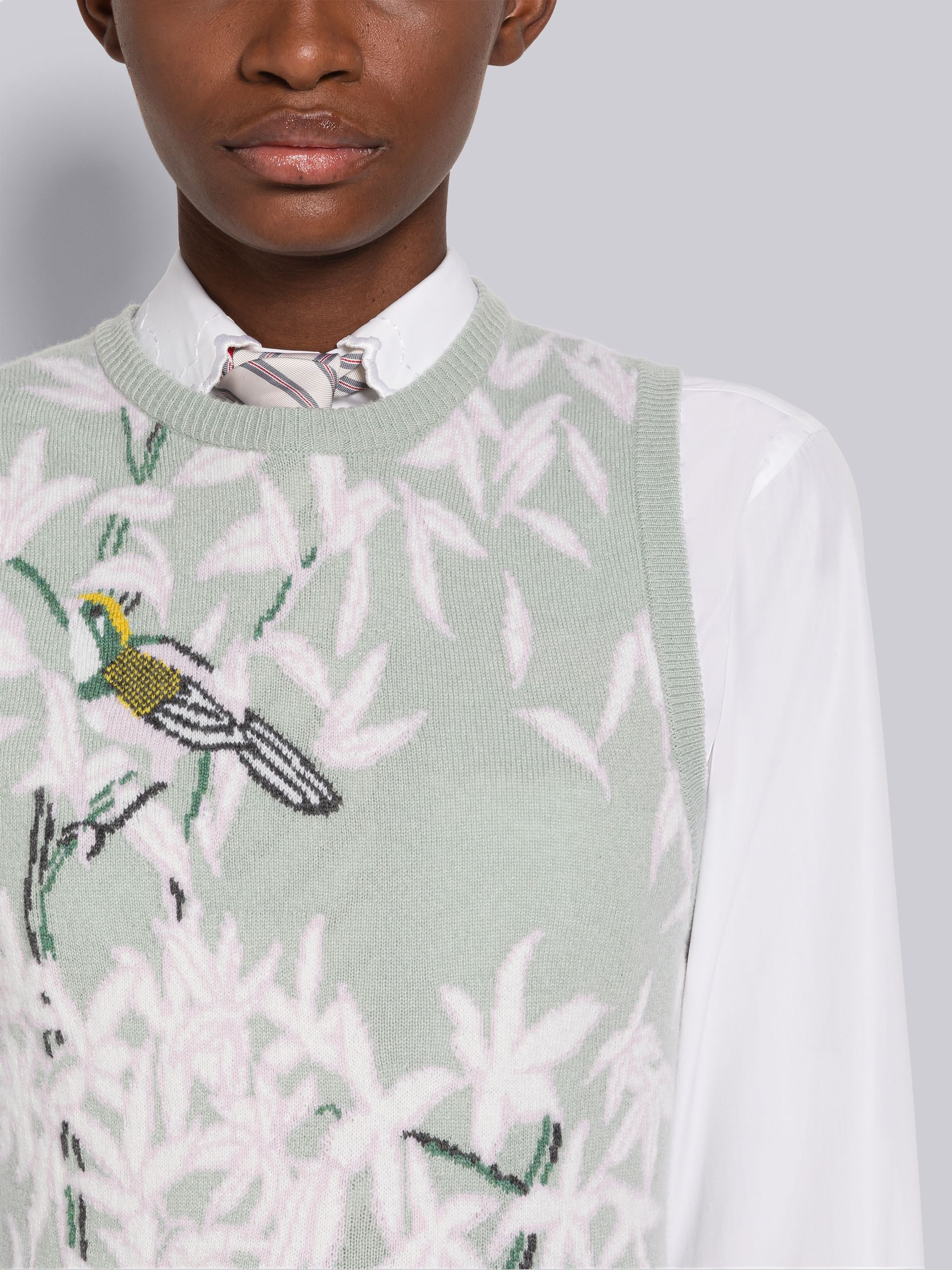 Toile Intarsia Cashmere Shell Top - 5