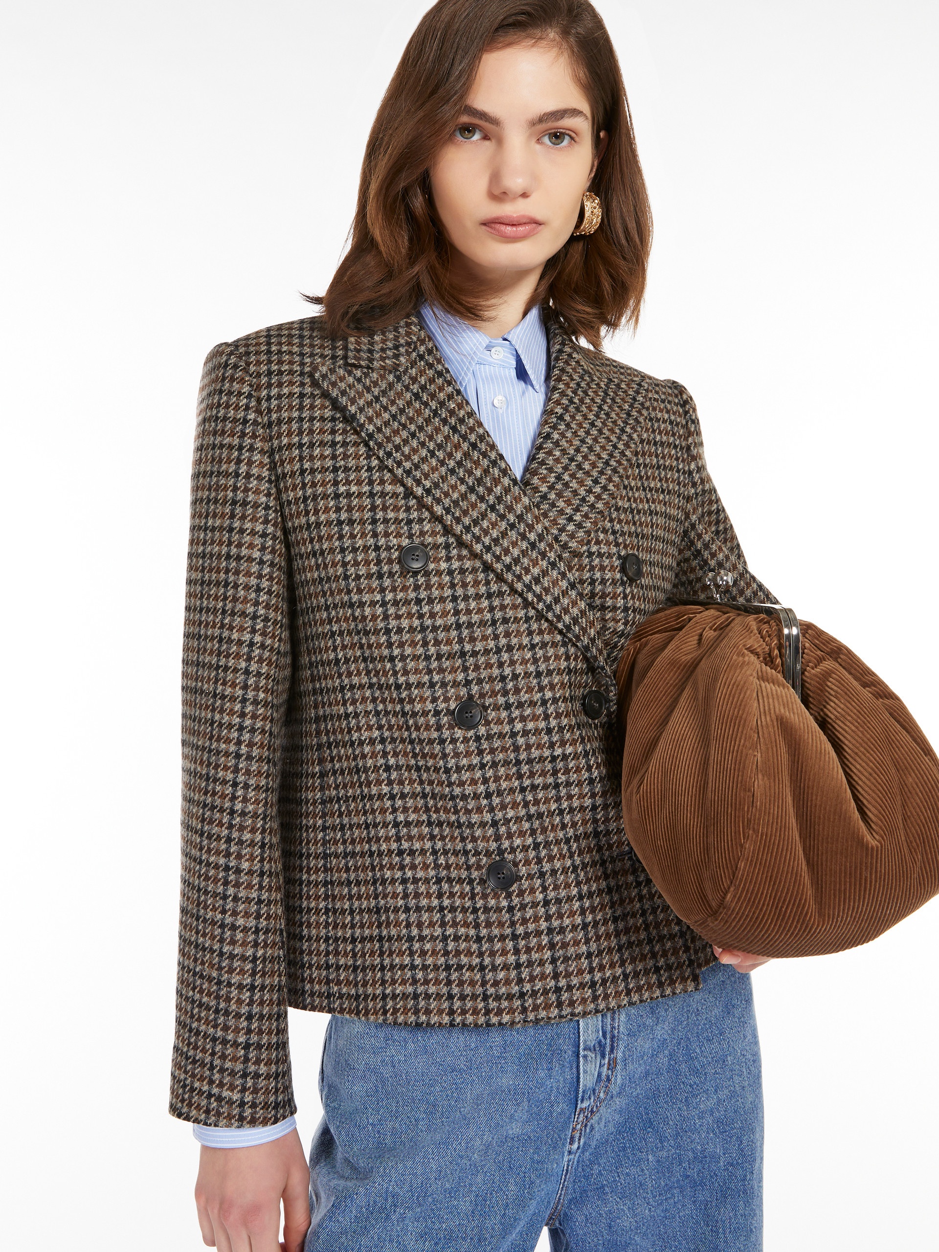 NAUSICA Wool-blend cropped jacket - 5