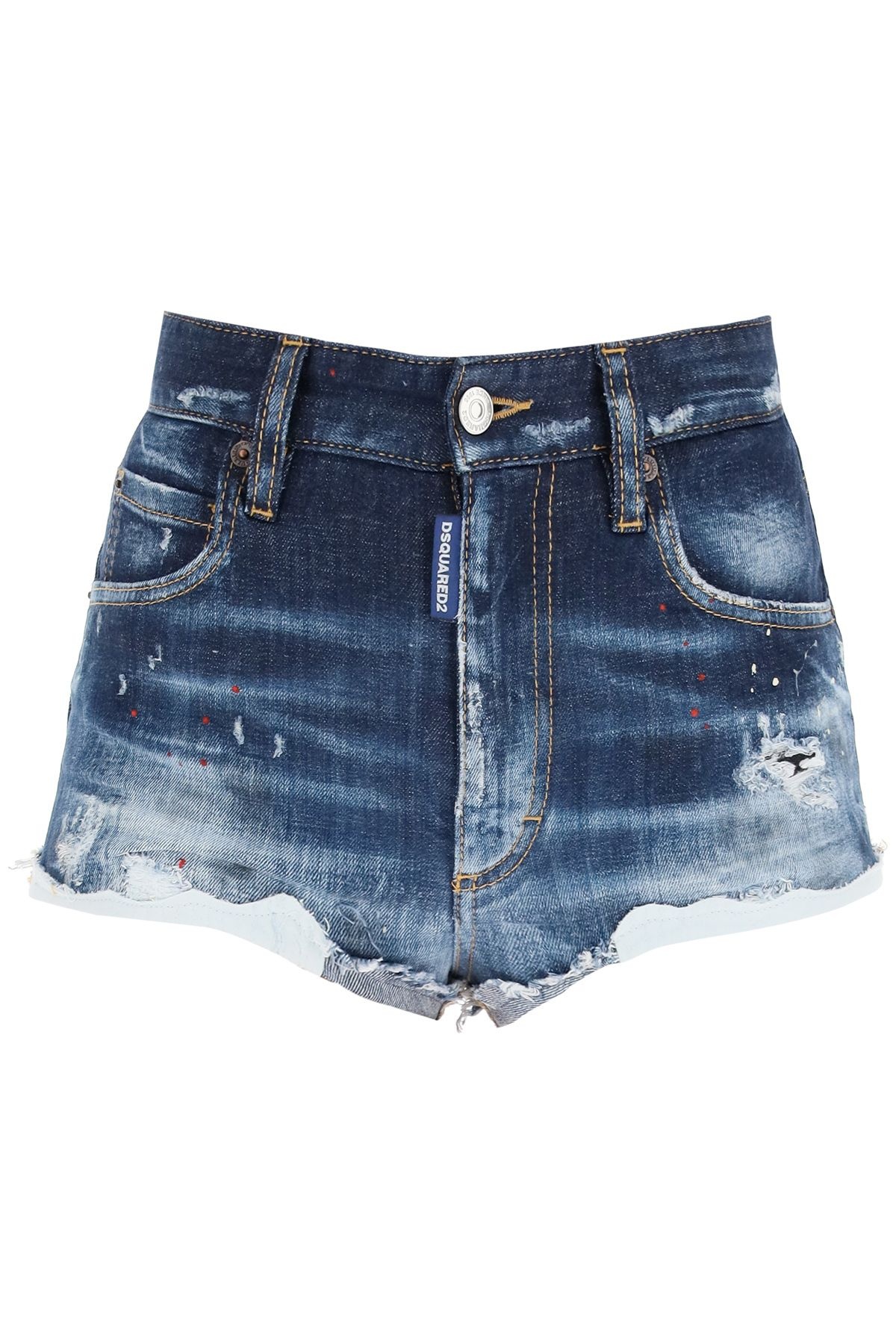 MEDIUM 4 WASH DENIM HOT PANTS - 1