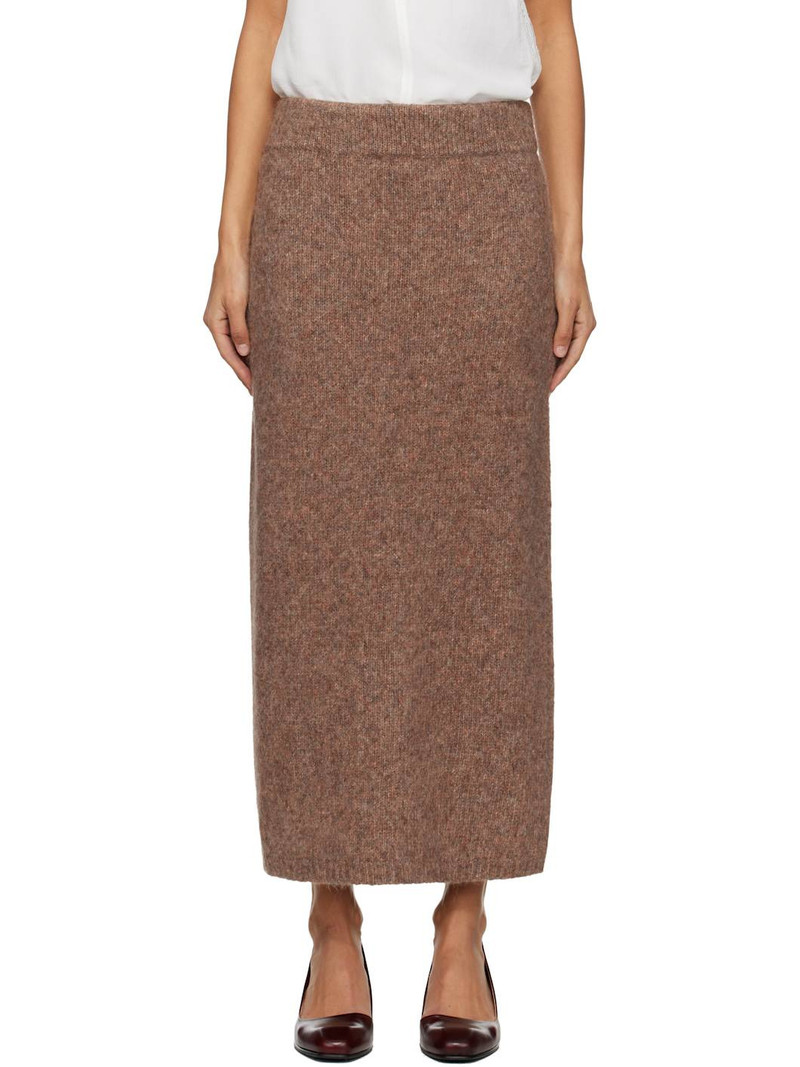 Beige Loft Pencil Midi Skirt 1