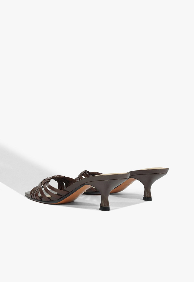 Tara Mule Mid Leather Sandal 3