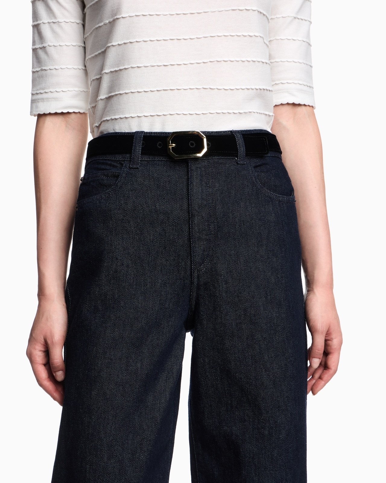 J4B MID/HIGH-RISE STRAIGHT-LEG JEANS IN 11.5-OZ DENIM - 5