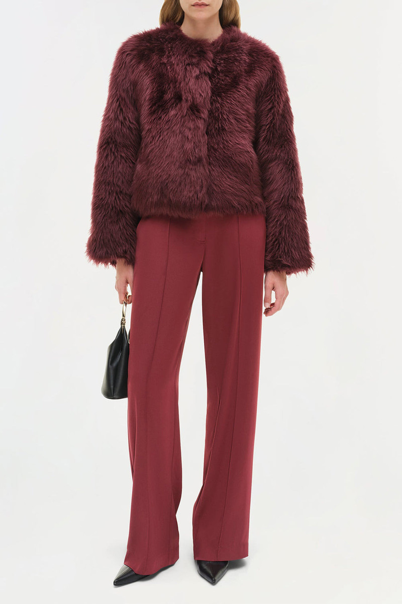 SIMKHAI Natasha Jacket - Cranberry outlook