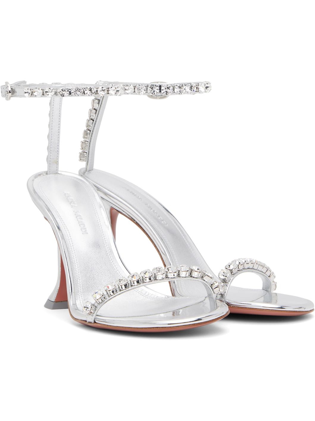 Silver Gigi 95 Heeled Sandals - 4