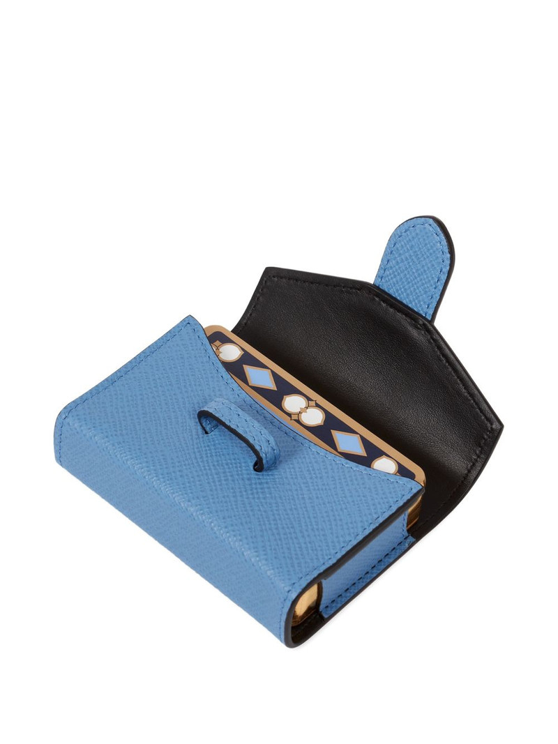 Panama leather single playing cards case 4