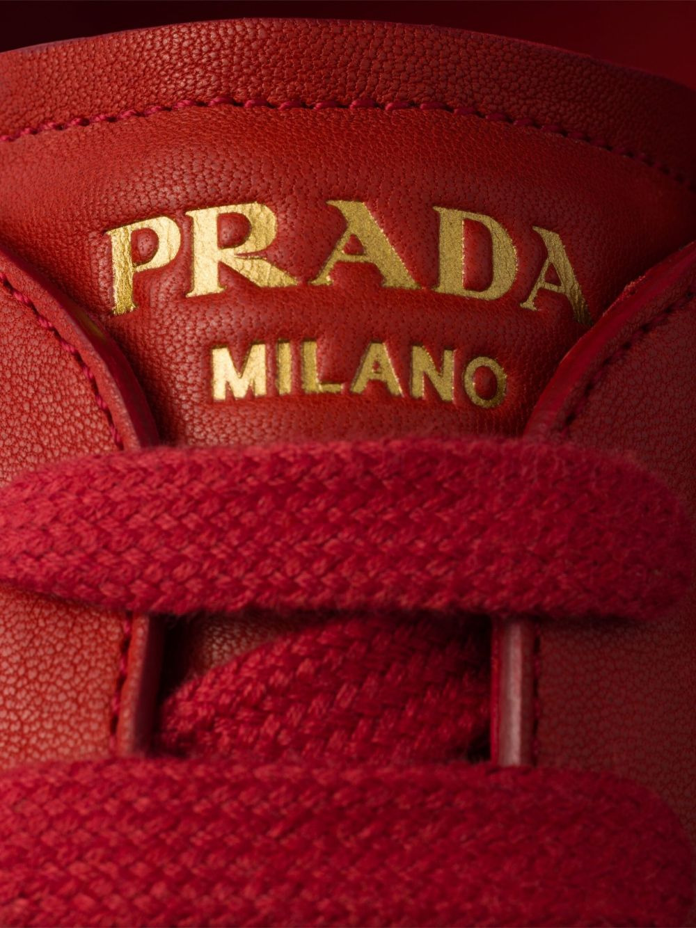 Antiqued nappa leather sneakers - 5