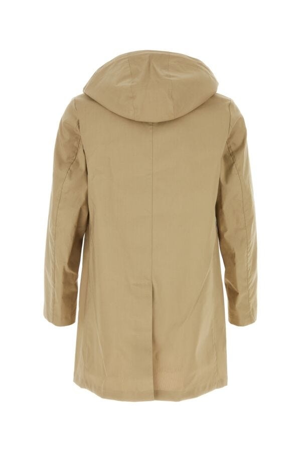 Beige cotton Cambridge raincoat - 3
