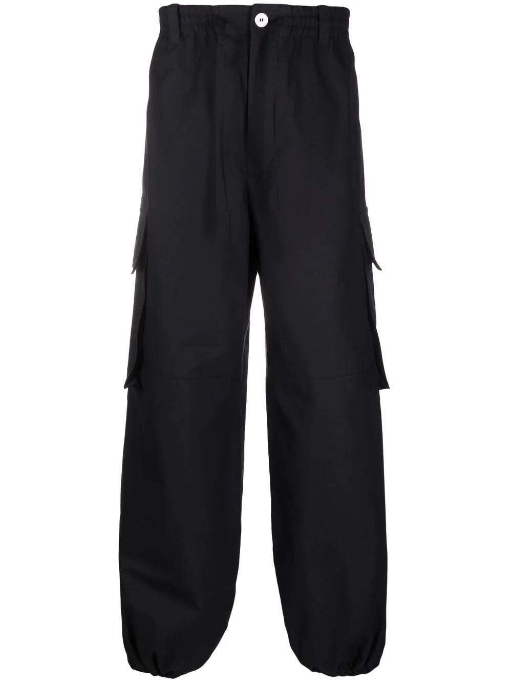 wide-leg cargo-pocket trousers - 1