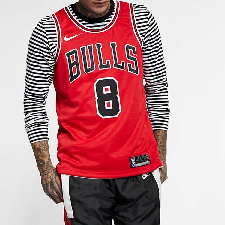 Nike NBA Team limited Jersey SW Fan Edition Chicago Bulls Zach LaVine No. 8 Red 864465-666 - 3