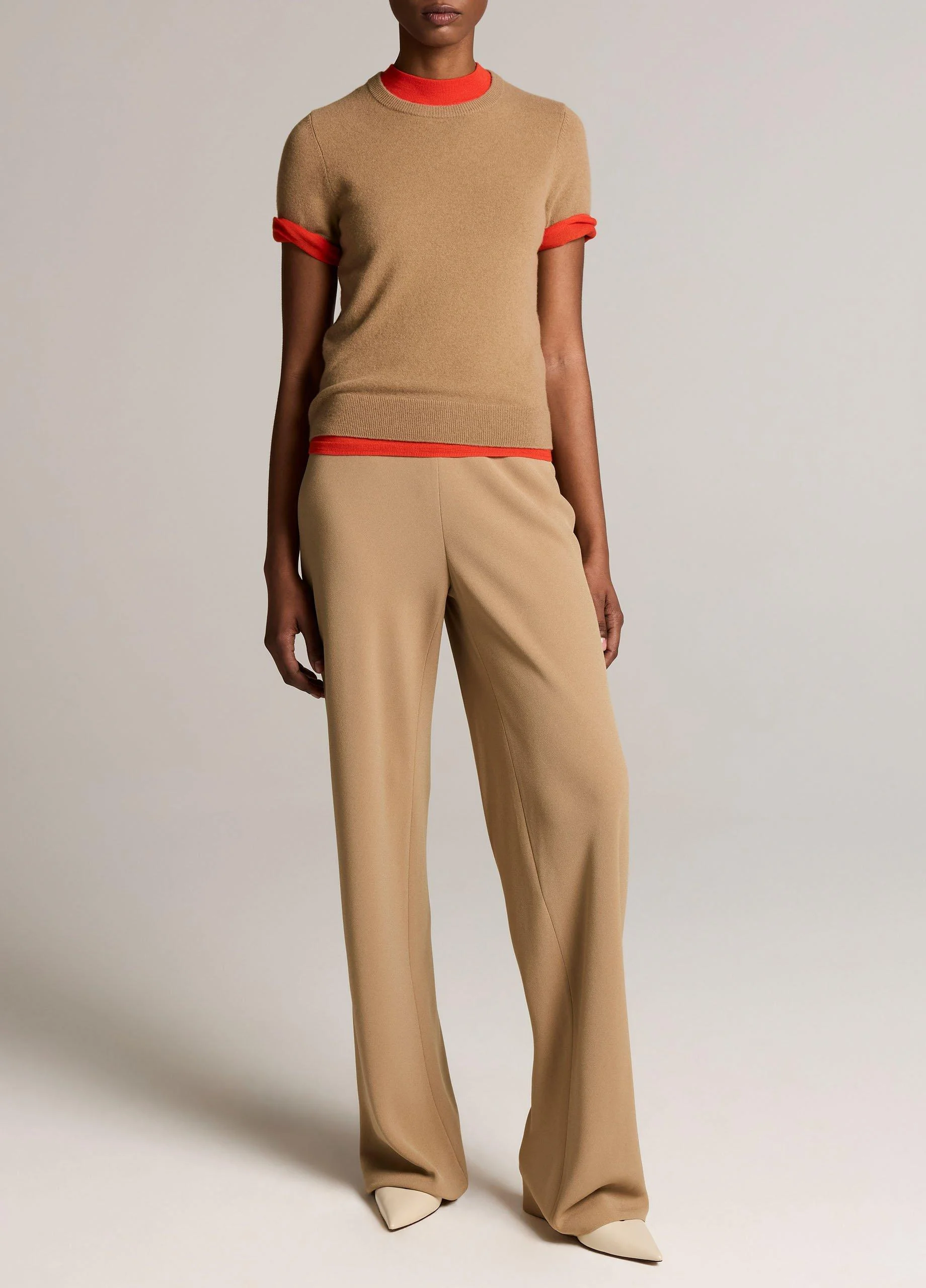 Colette High-Rise Crepe Bias Pant - 1
