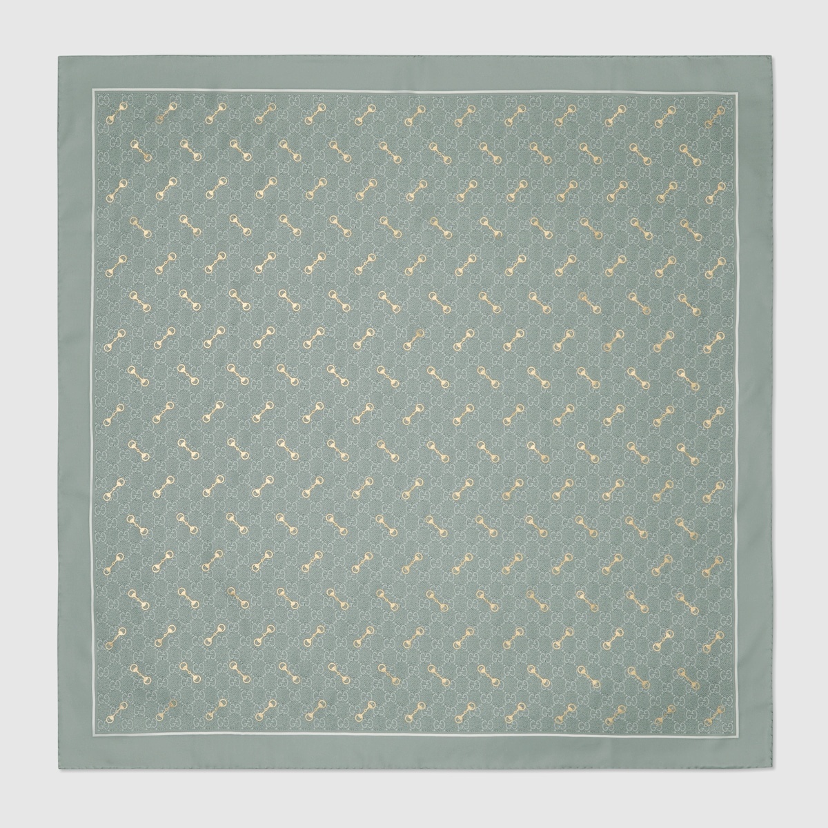GG print with Horsebit silk carré 1