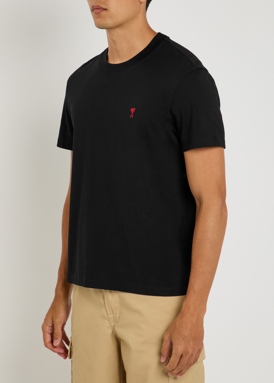 Ami Paris Logo-embroidered Cotton T-shirt - 2