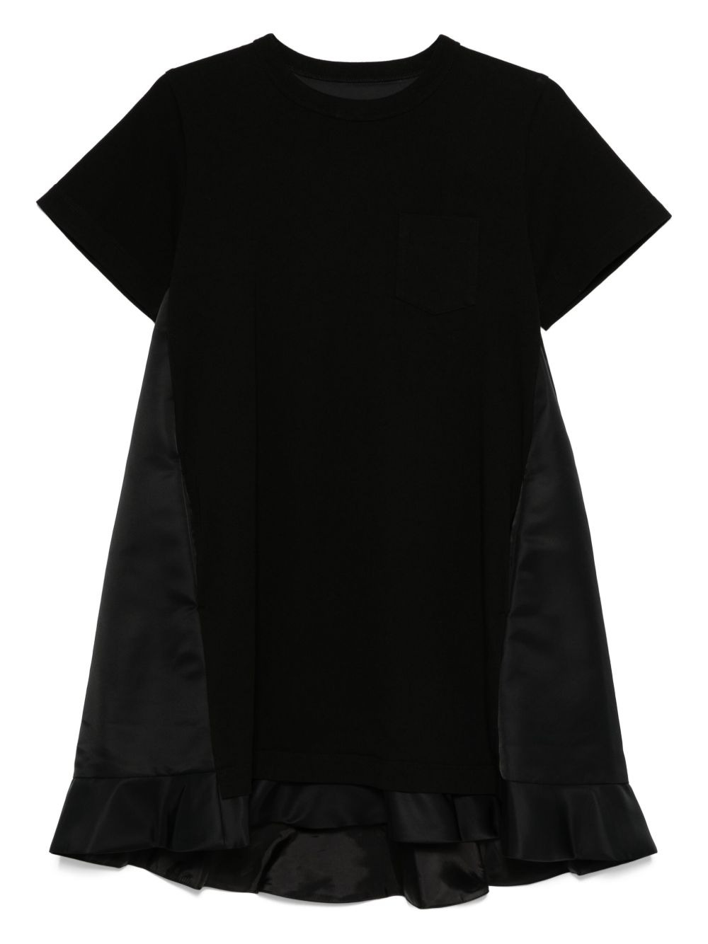 Sacai Women Cotton And Nylon Mini Dress - 1