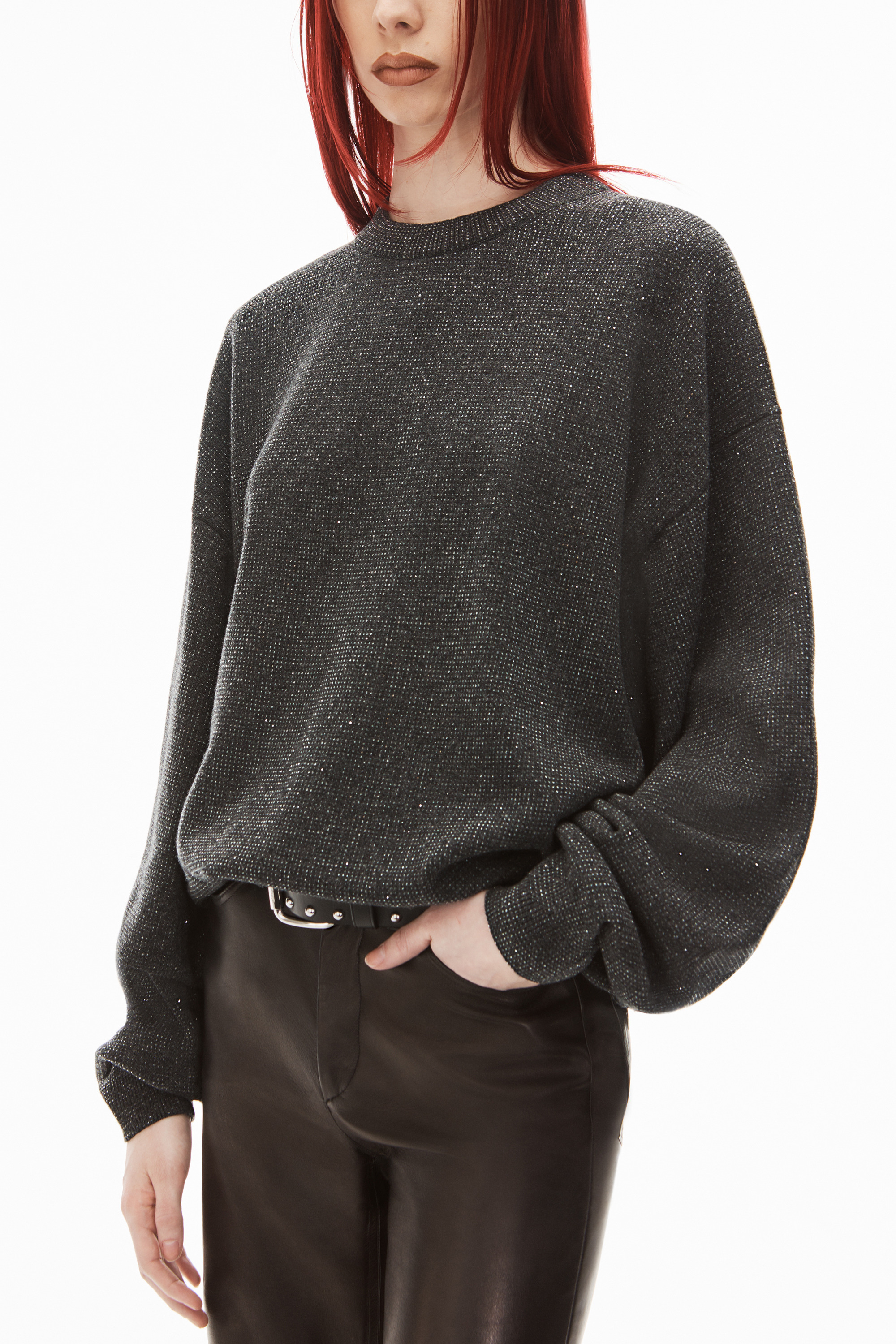 CREWNECK PULLOVER IN WOOL - 3