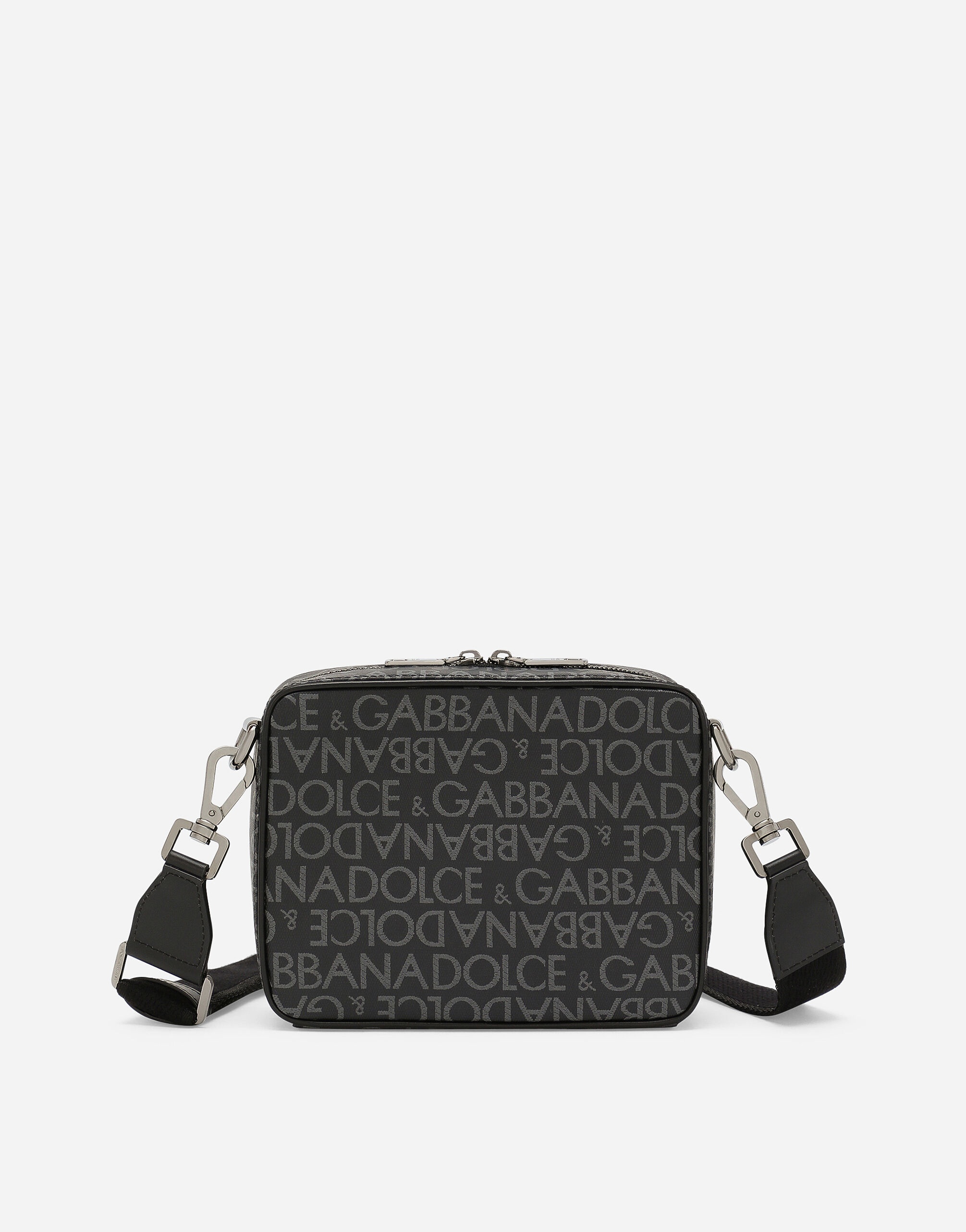 Coated jacquard crossbody bag - 4