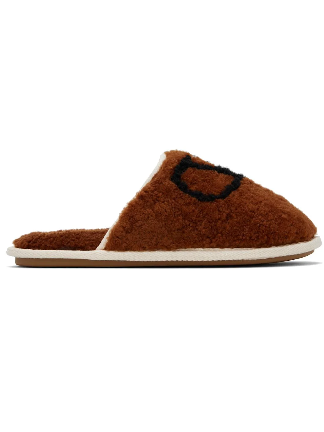 Brown Ta Chambre Wool Slippers - 1