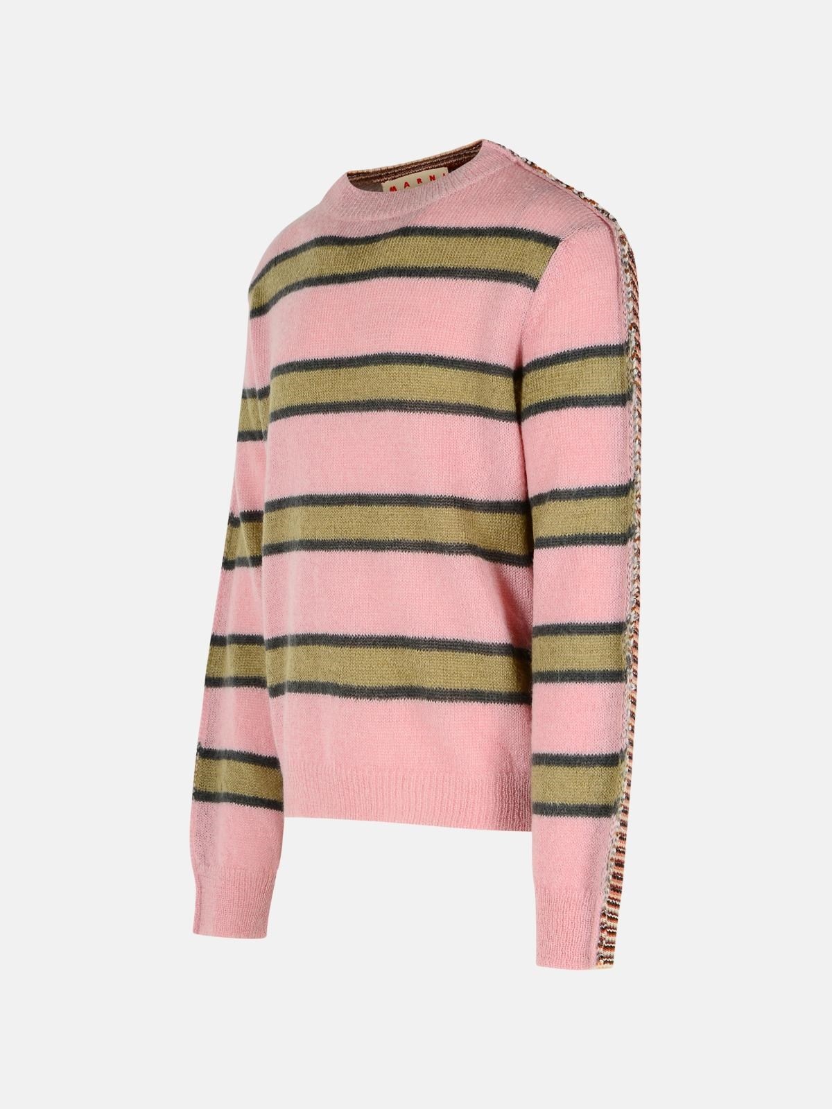 PINK MOHAIR BLEND SWEATER - 2