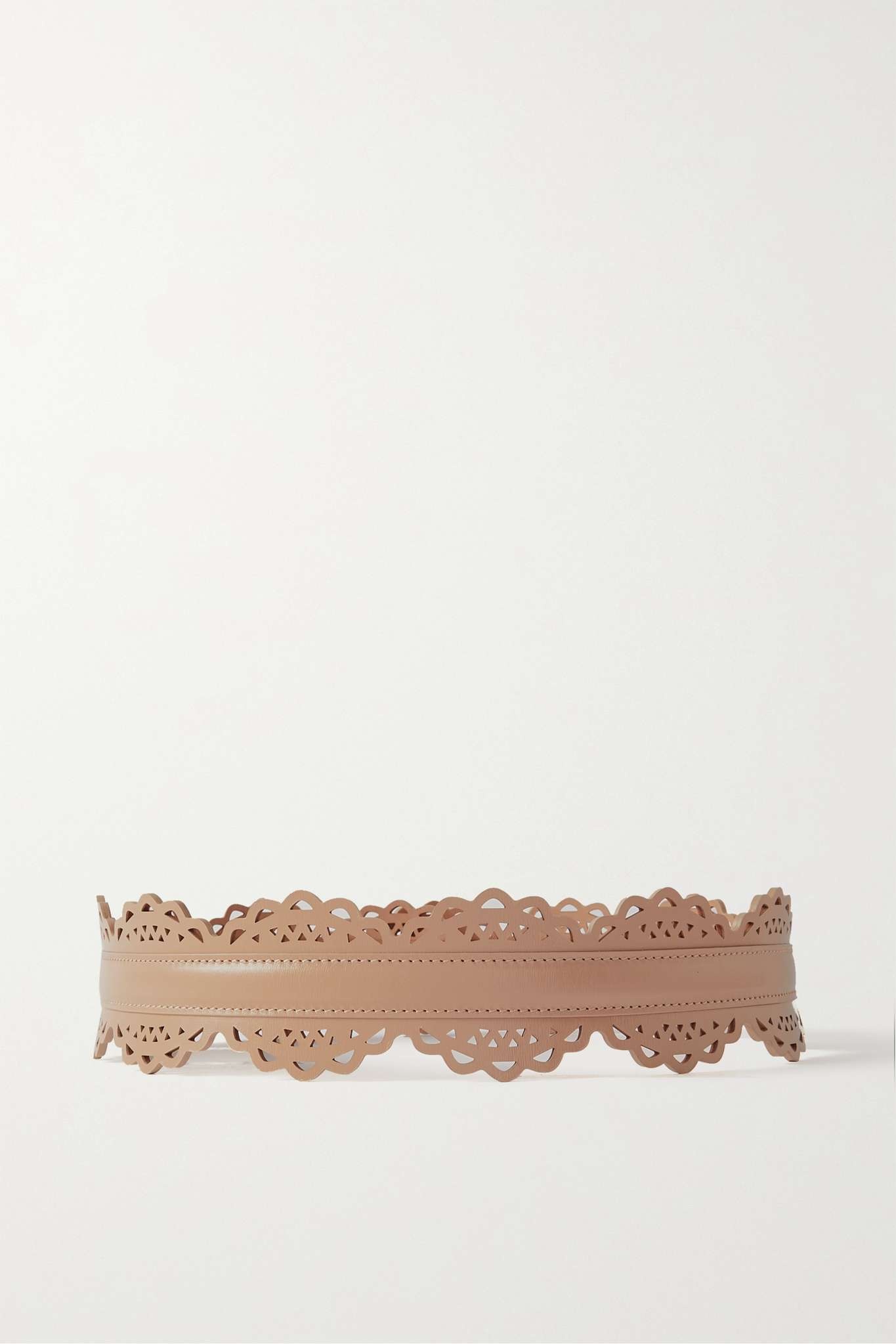 Alaïa Laser-cut leather waist belt | REVERSIBLE