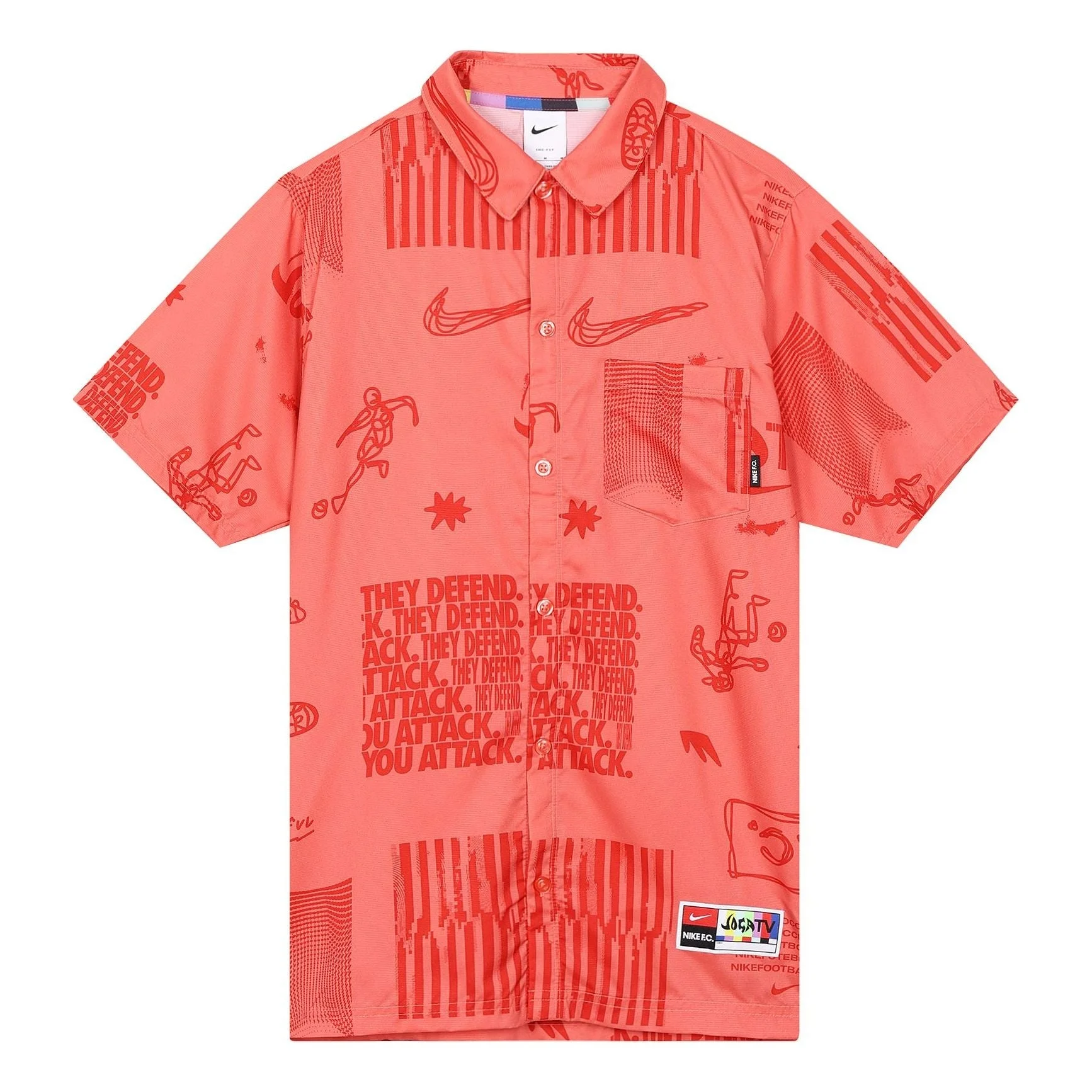 Nike Soccer polo shirt 'Red' DA1474-858 - 1