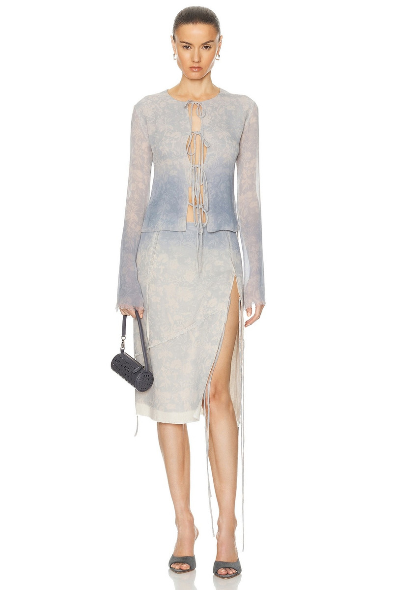 JADE CROPPER High Slit Midi Skirt outlook