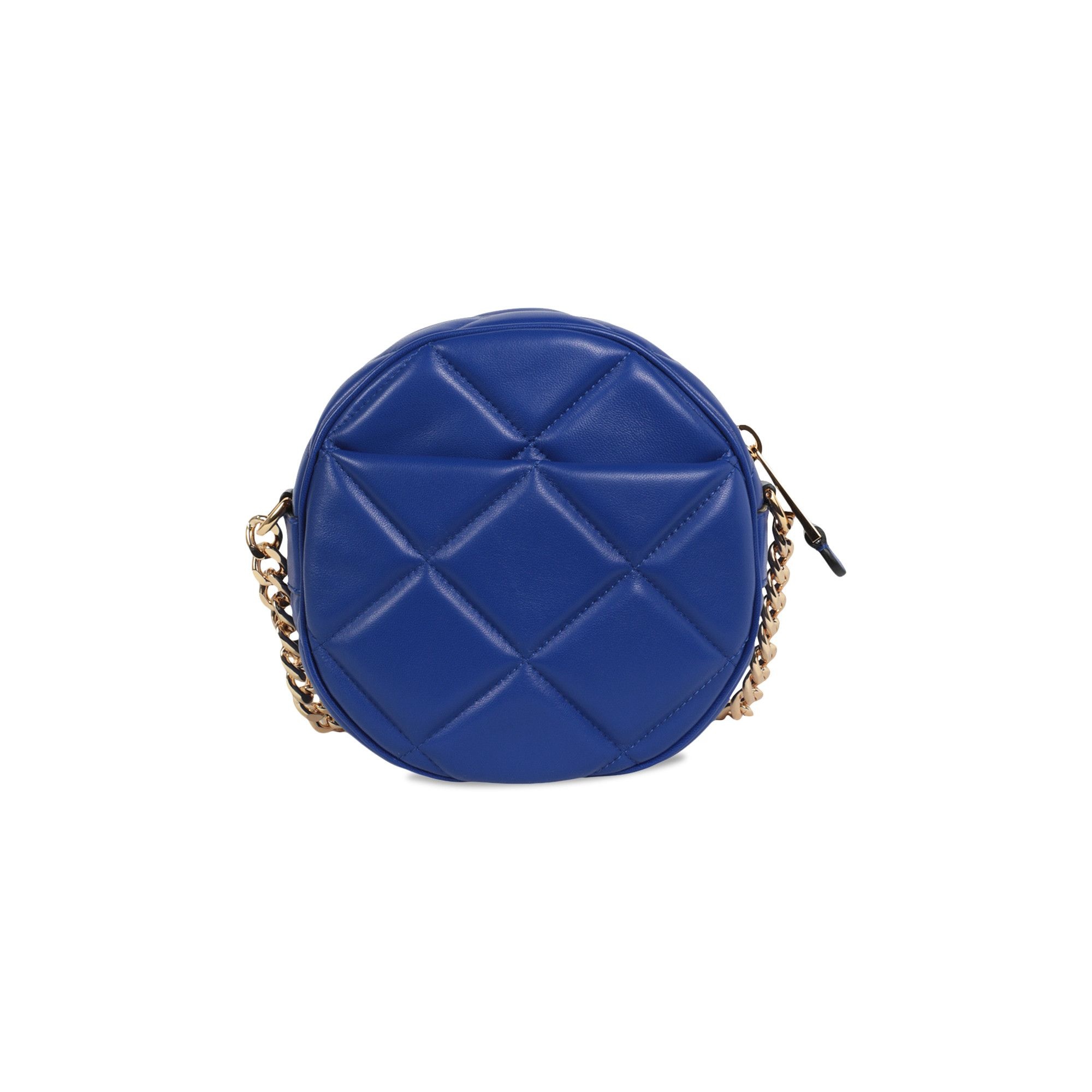 Moschino Heart Studs Quilted Crossbody Bag 'Blue' - 2