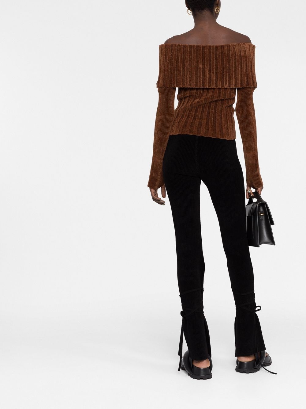 flared-hem trousers - 4
