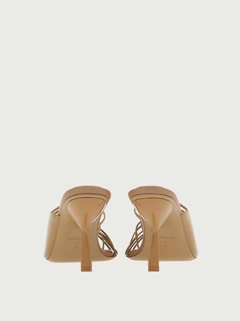 OPEN-TOE SANDALS WITH SHAPED HEEL 4