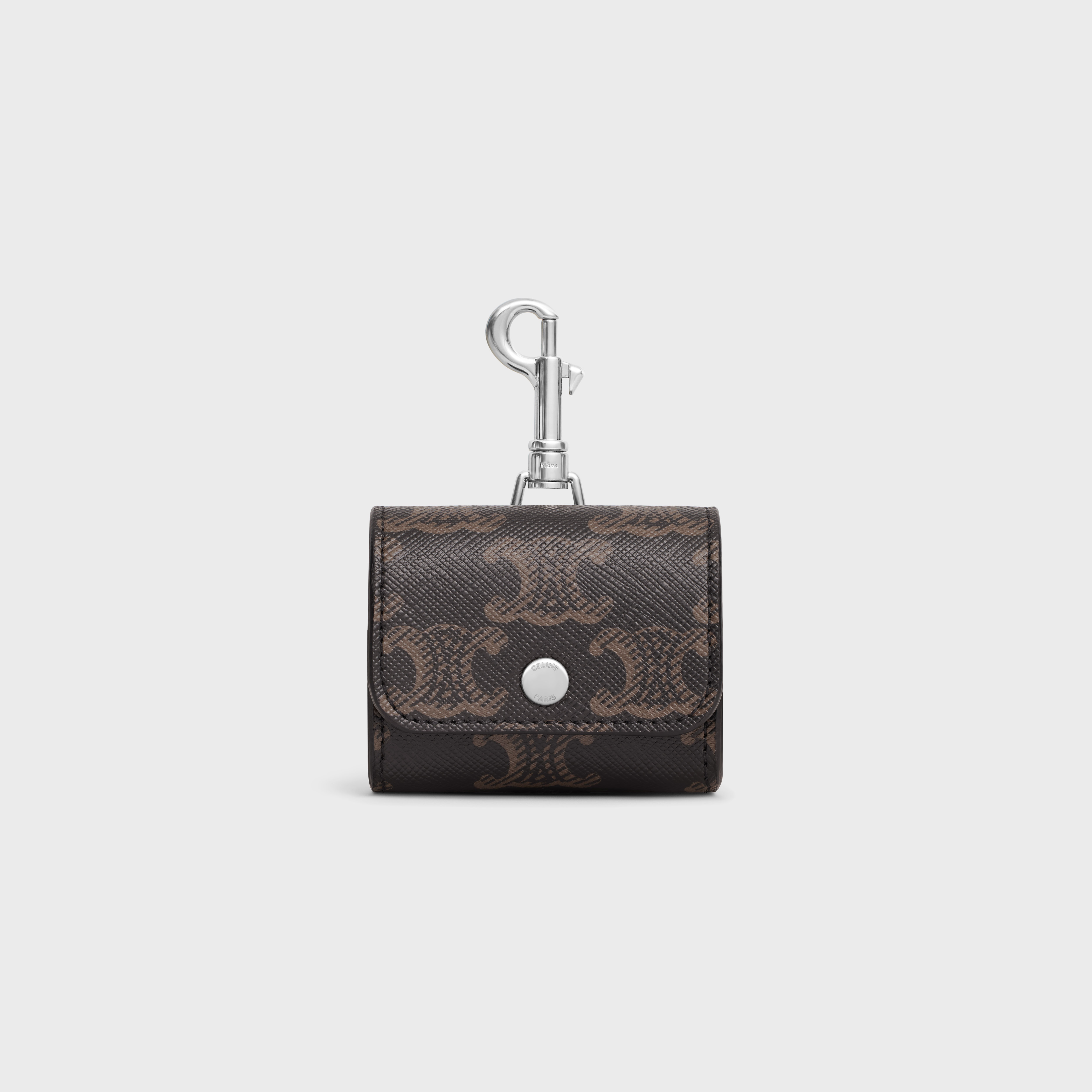Airpods case in Triomphe canvas and Calfskin - 1