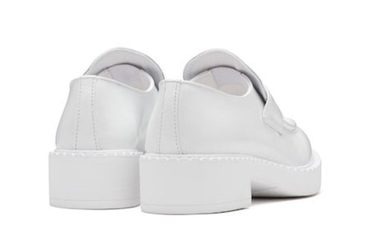 (WMNS) PRADA Leather Loafers 'White' 1D246M_FB05_0ULS_F_0009 - 4